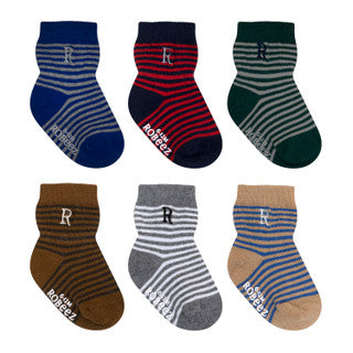 Striped Monograms Boys Socks