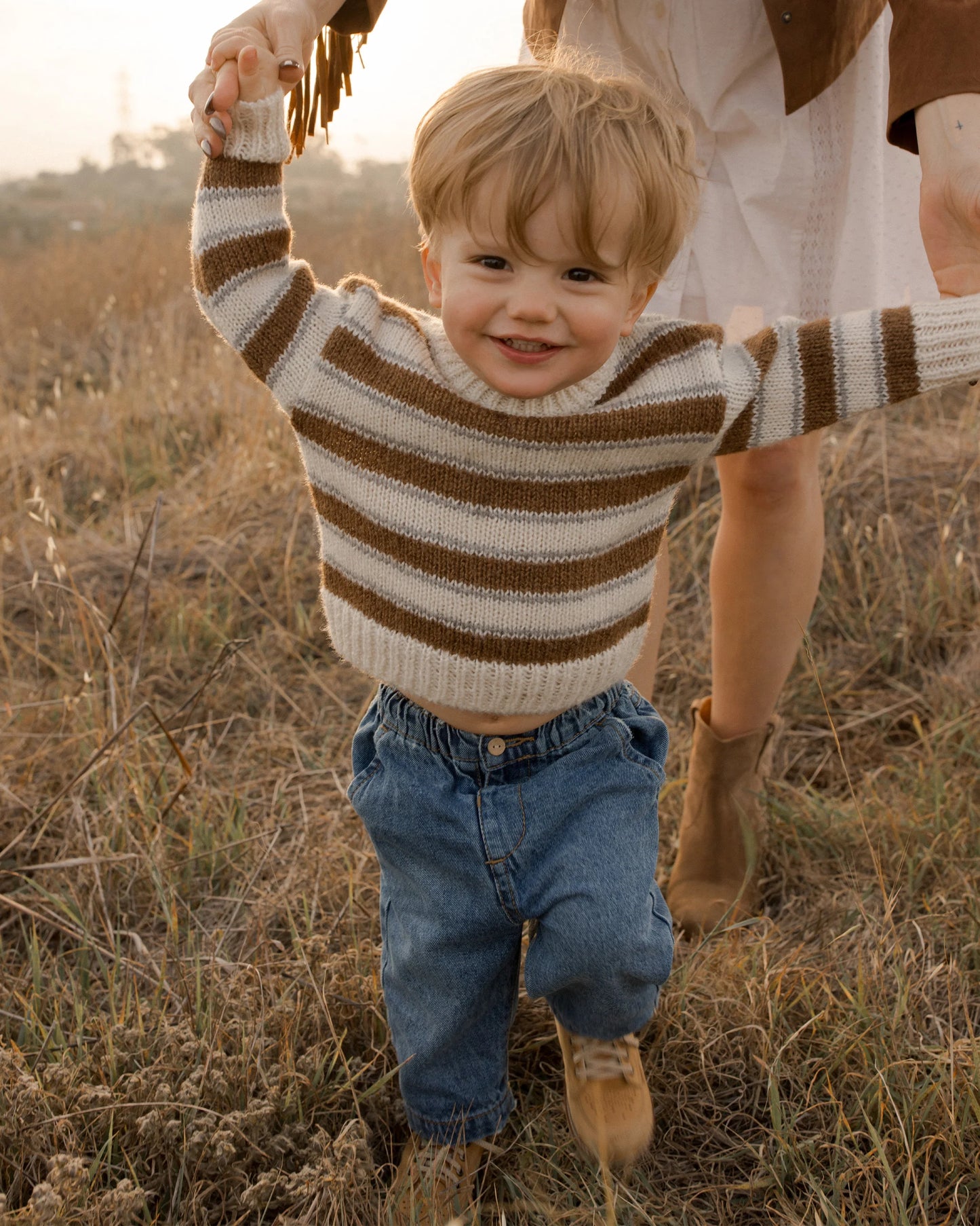 Aspen Saddle Stripe Sweater