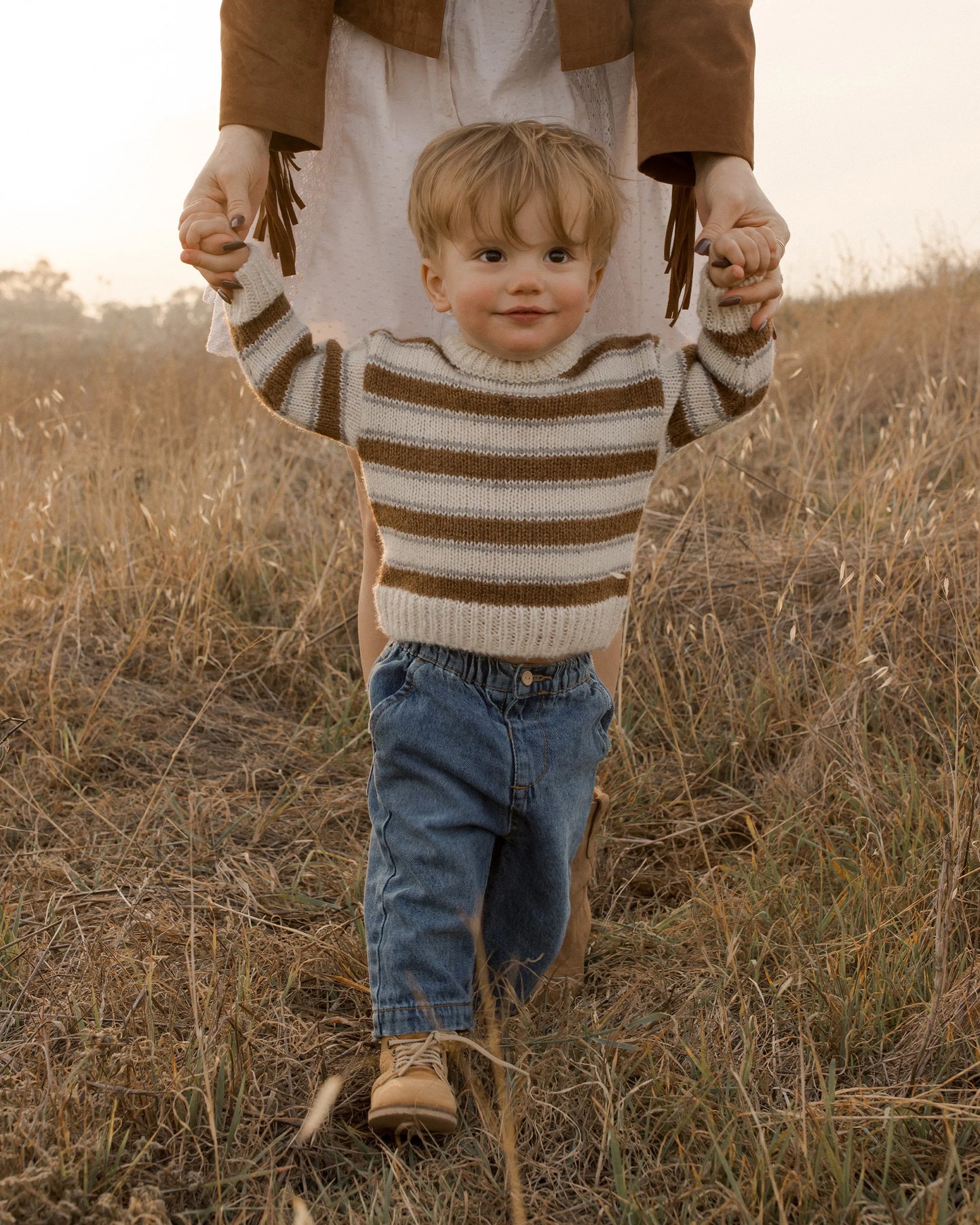 Aspen Saddle Stripe Sweater