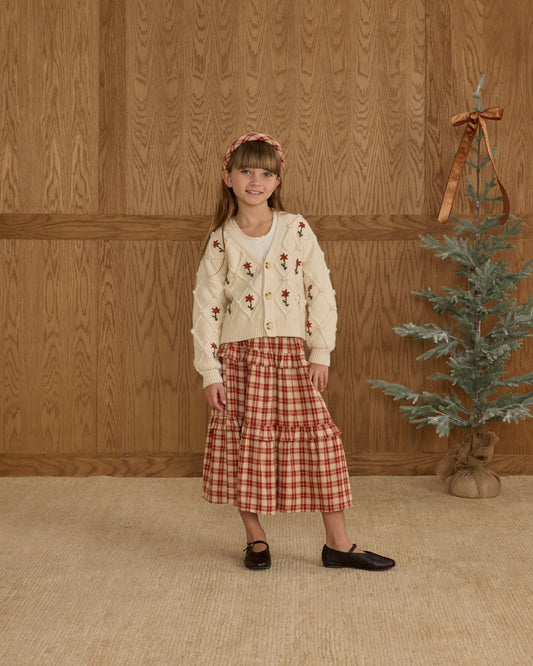 Winter Daisy Boxy Cardigan