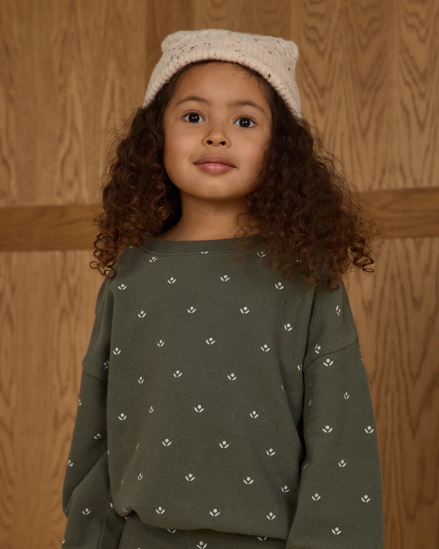 Evergreen Ditsy Knit Set