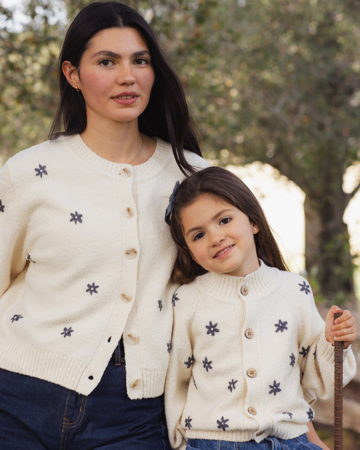Midnight Daisy Tulip Cardigan