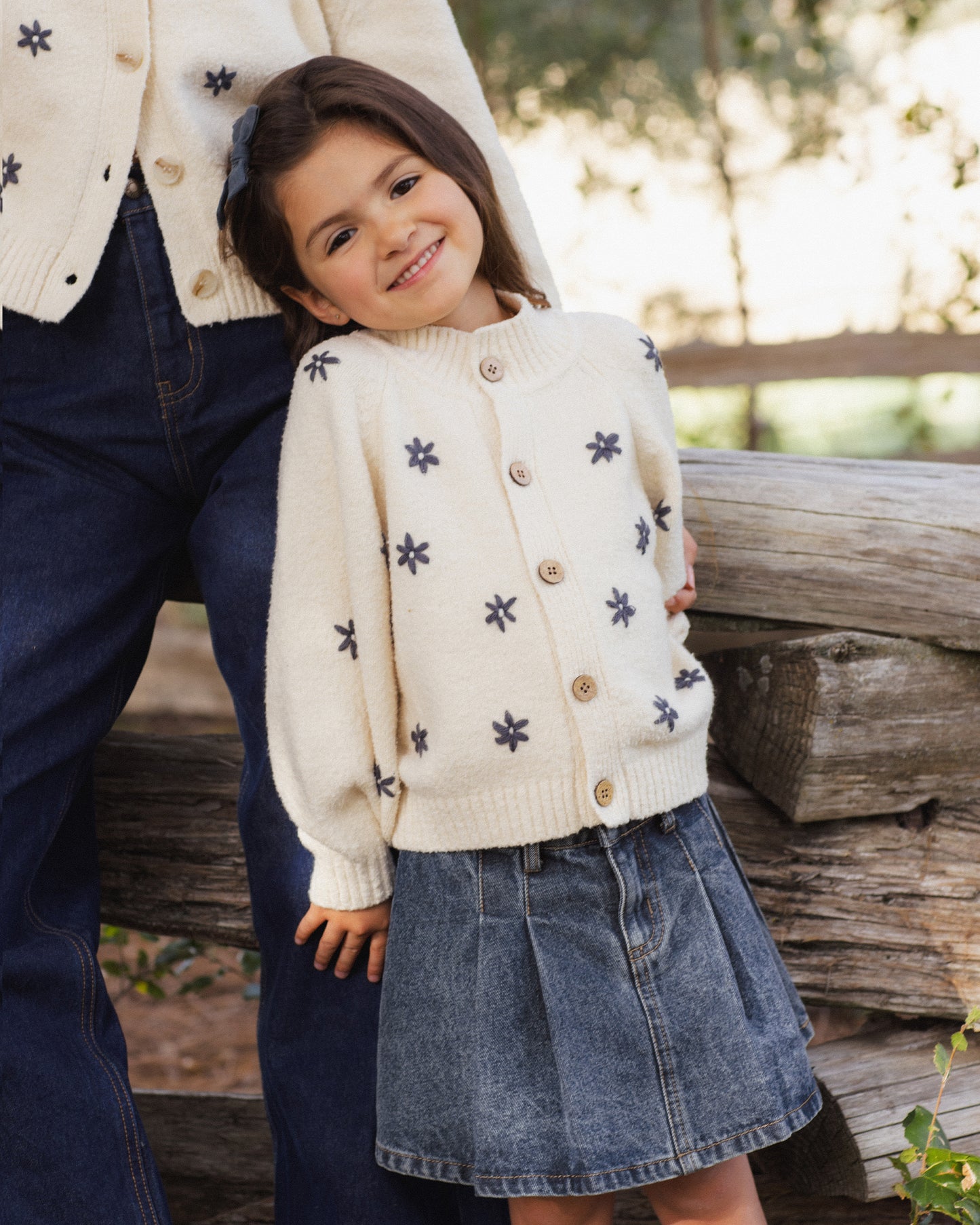 Midnight Daisy Tulip Cardigan