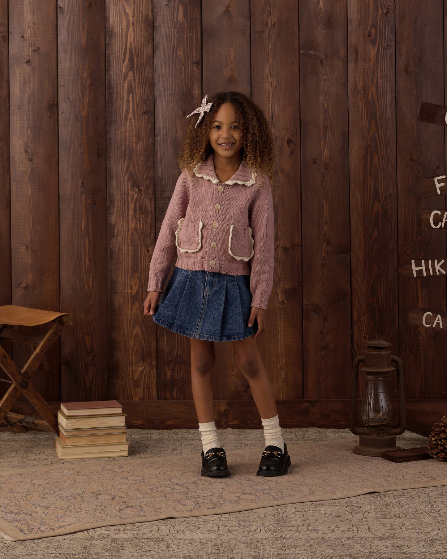 Rosewood Collared Cardigan
