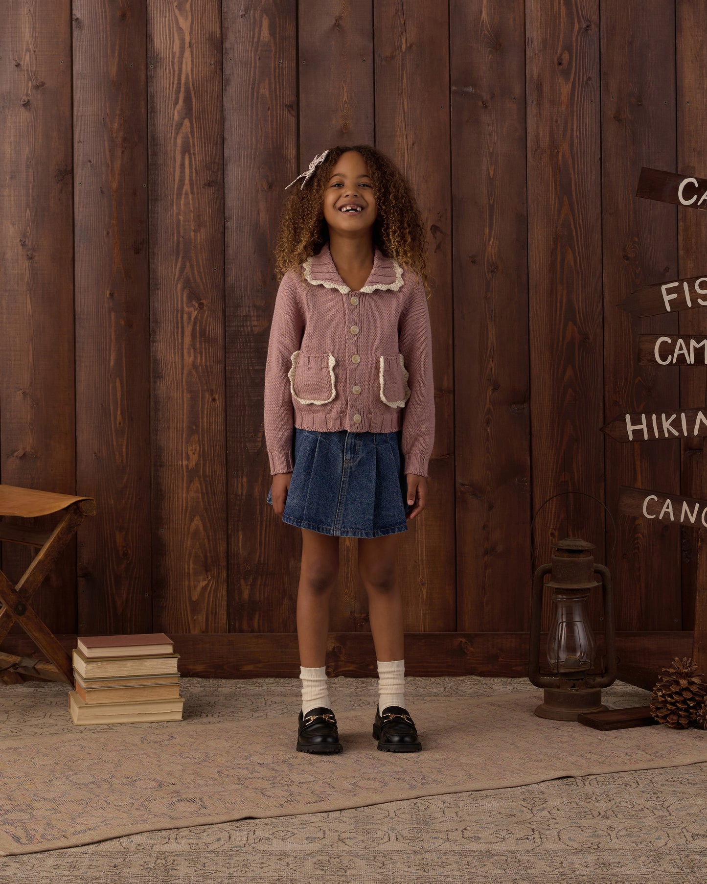Rosewood Collared Cardigan