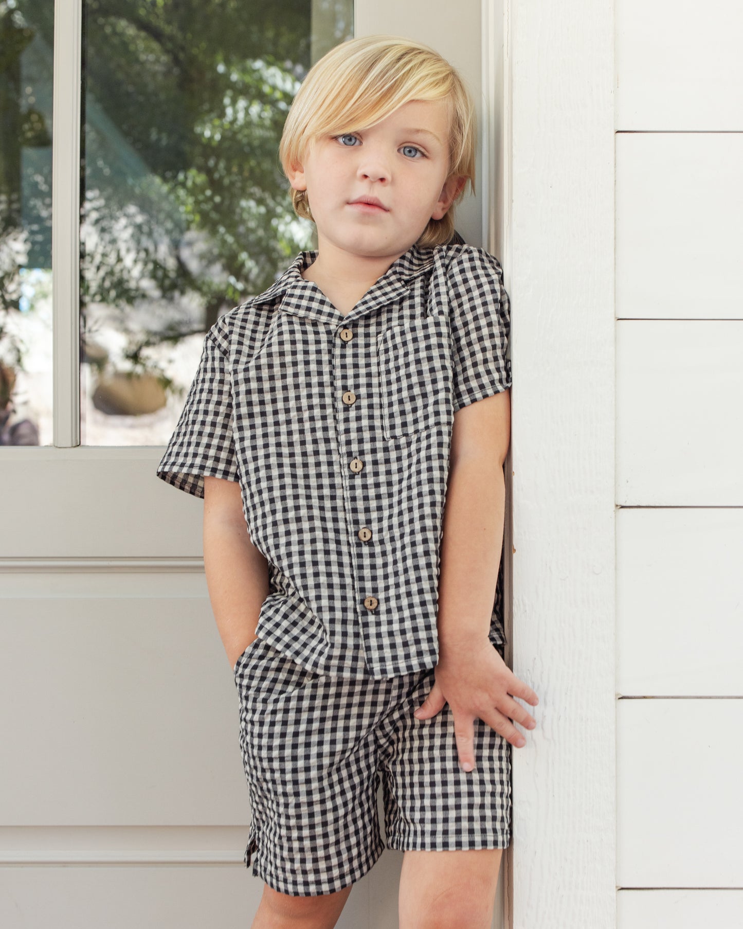 Black Check Perry Shorts