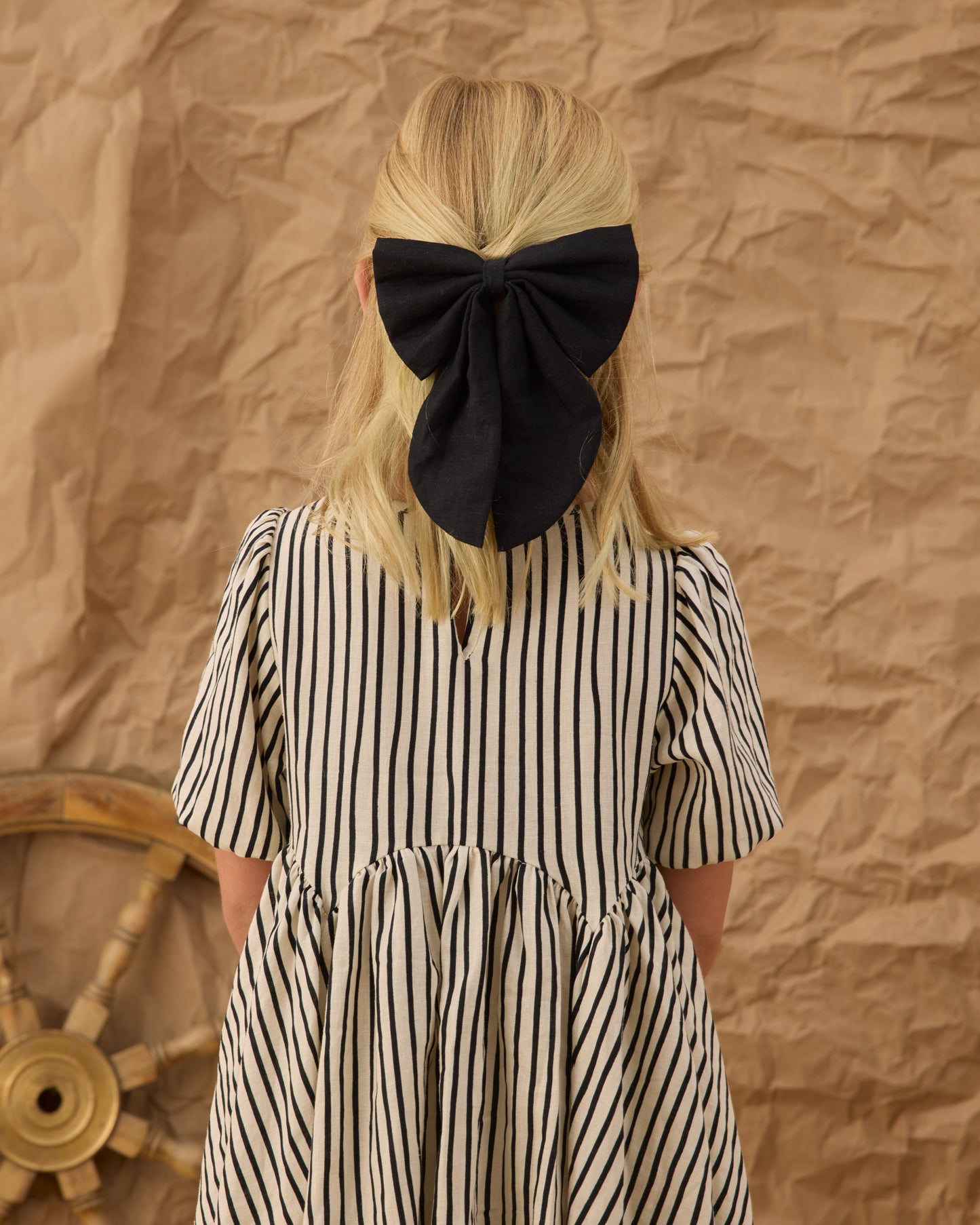 Wavy Stripe Rose Dress