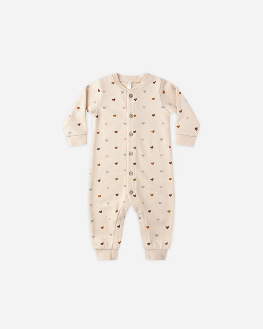 Button Down Hearts Jumpsuit