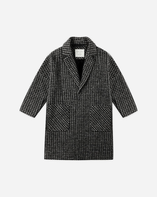 Micro Check Longline Coat
