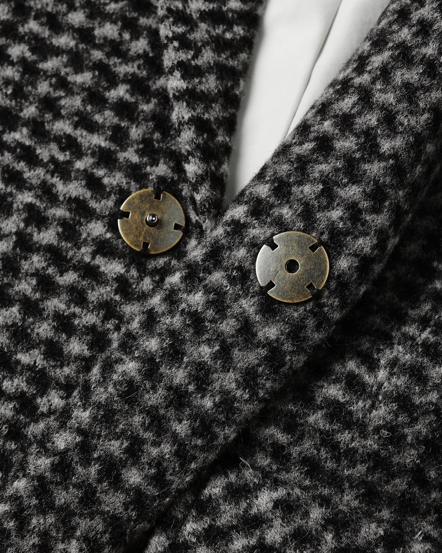 Micro Check Longline Coat