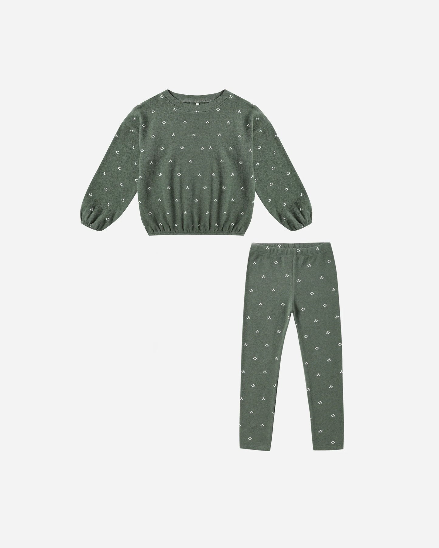 Evergreen Ditsy Knit Set