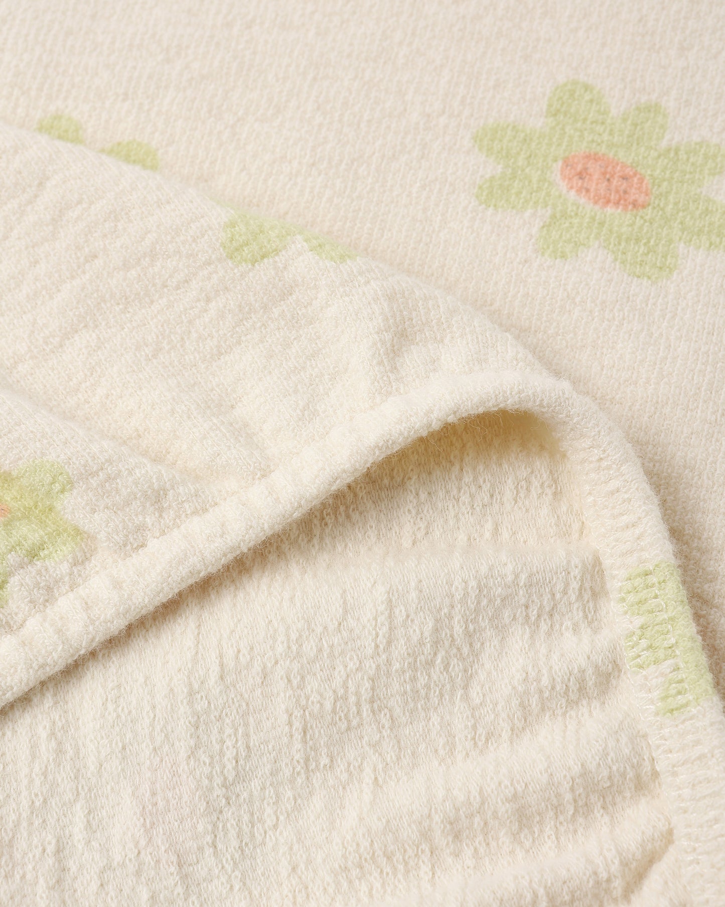 Yellow Daisy Spongey Knit Set