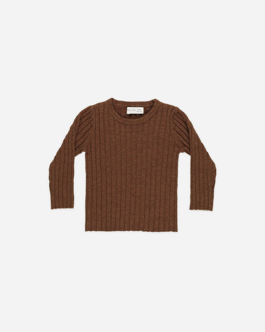 LS Brown Knit Top