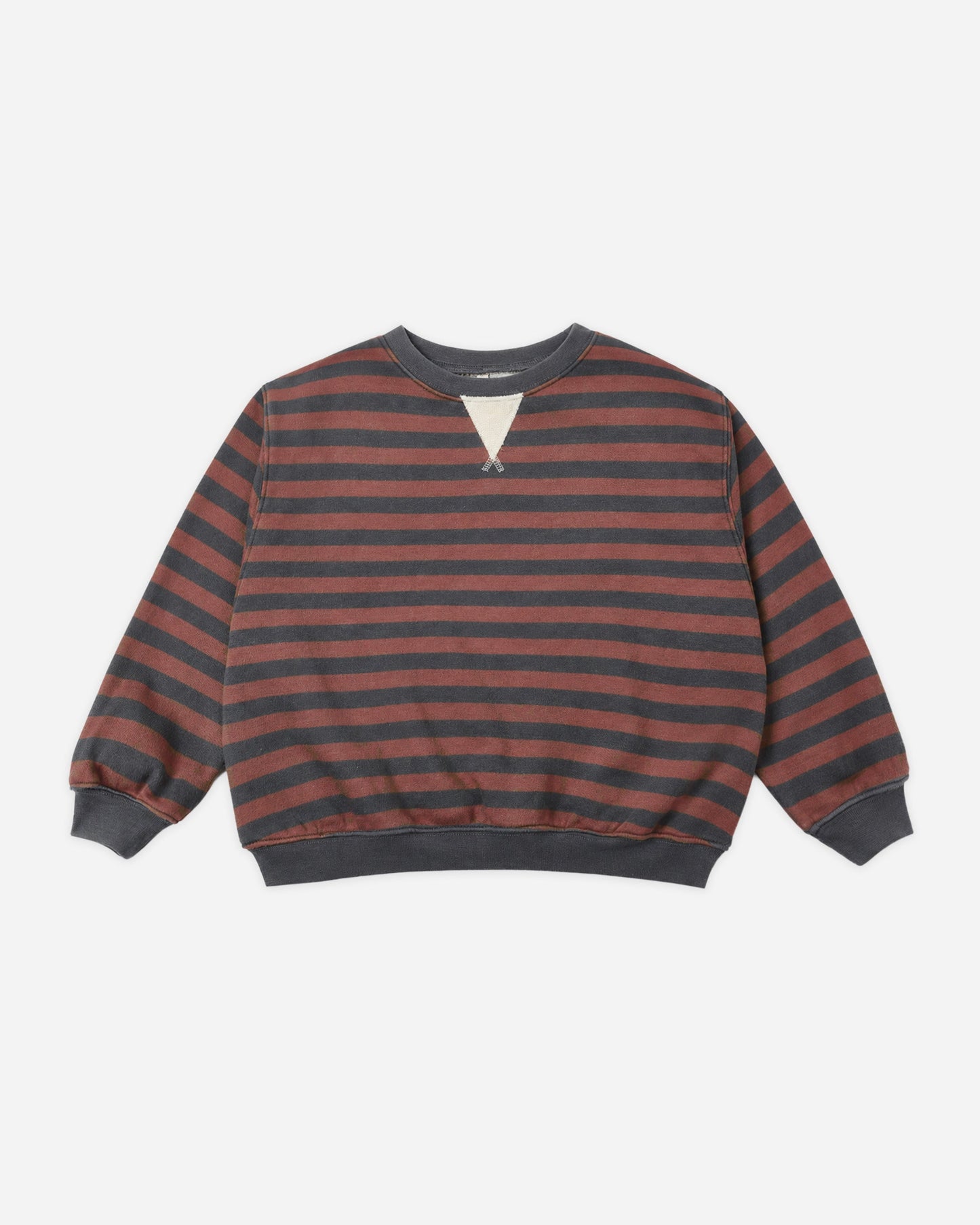 Mulberry Stripe Oversized Crew