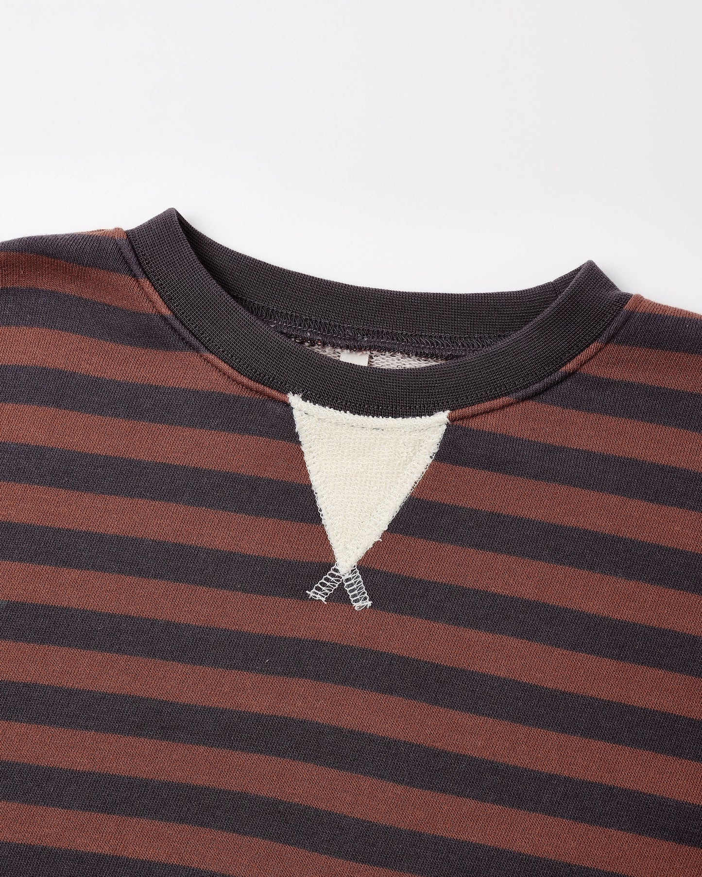 Mulberry Stripe Oversized Crew