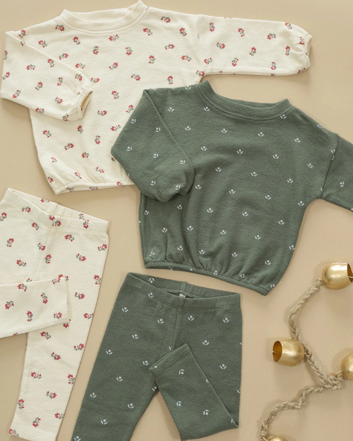 Evergreen Ditsy Knit Set