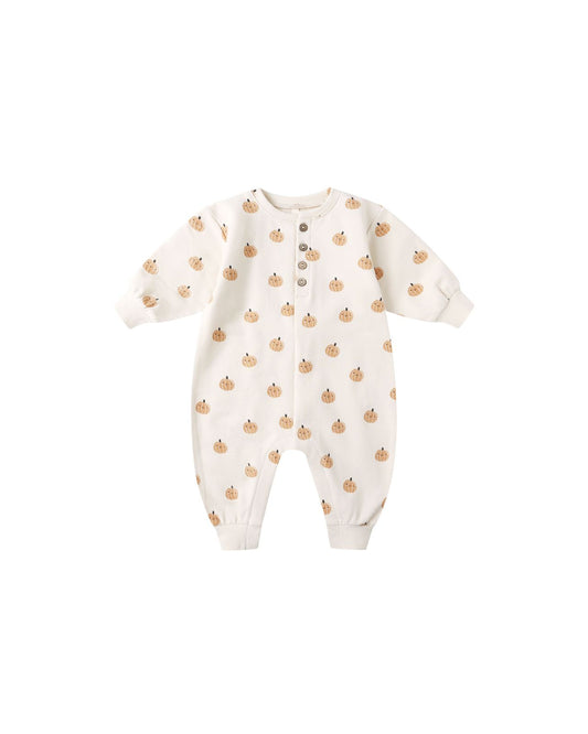 Smiley Pumpkins Relaxed Fleece Jumpsuit