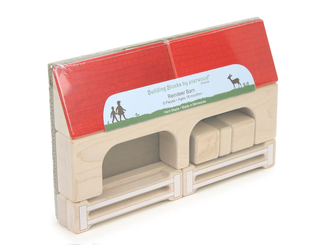 Reindeer Barn Block Set
