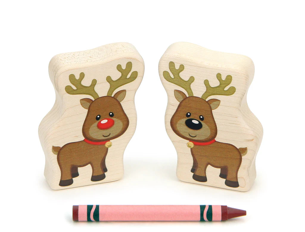 Santa’s Reindeer Block Set