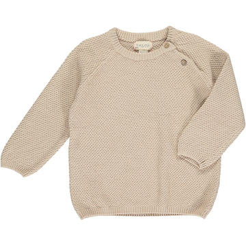Roan Cream Two-Button Sweater