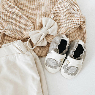 Soft Sole Ivory Elephant
