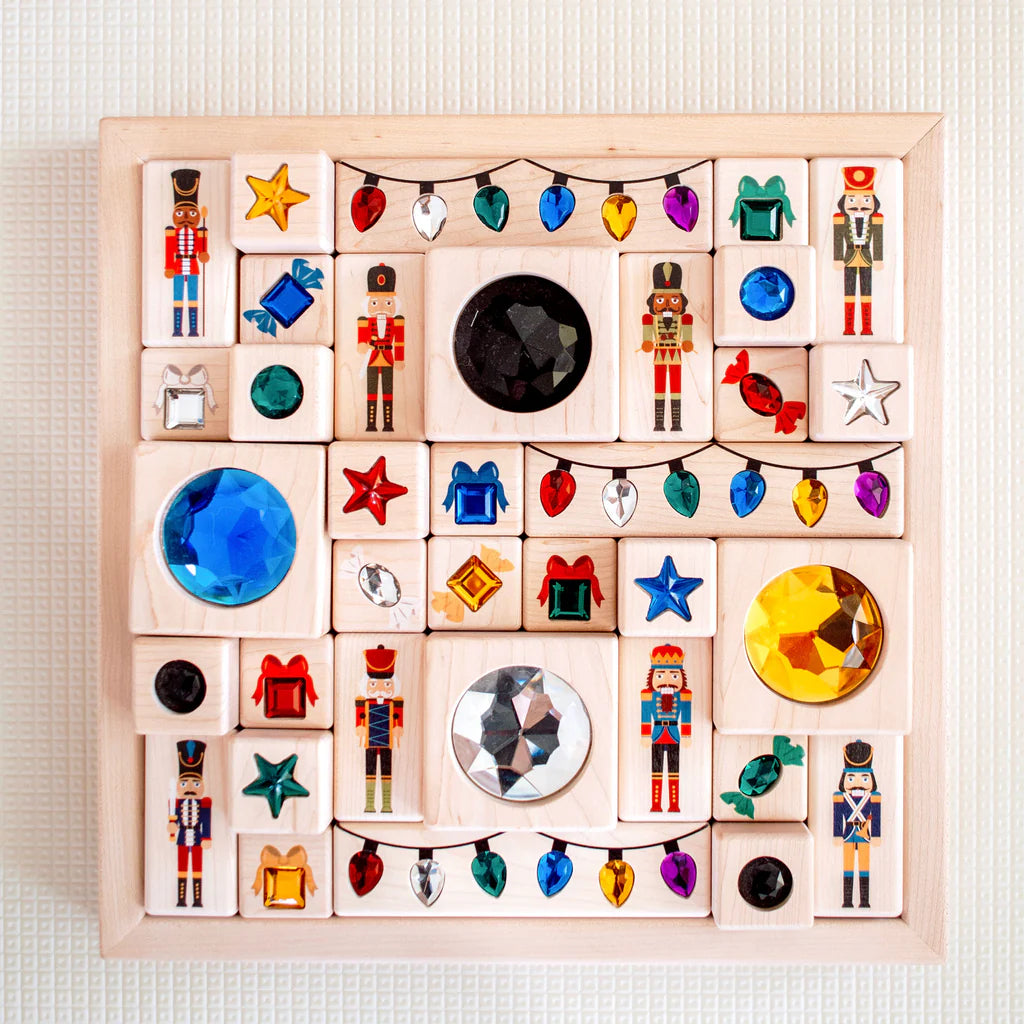 Bright Christmas Lights Gem Block Set