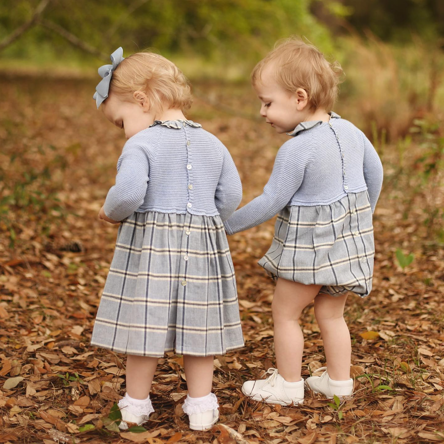 Blue Plaid Bubble