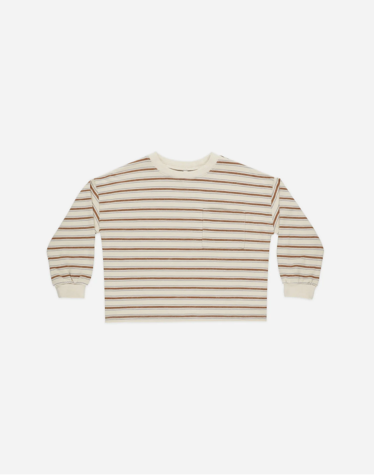 Relaxed L/S Saddle Stripe Tee