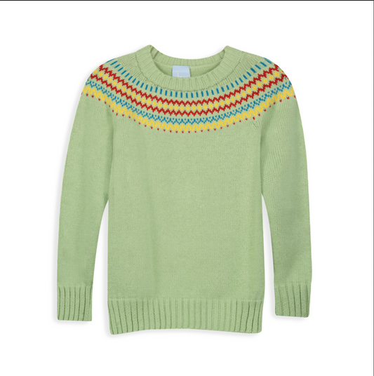 Pistachio Nordic Pullover