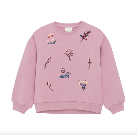 Orchid Haze Embroidered Sweatshirt