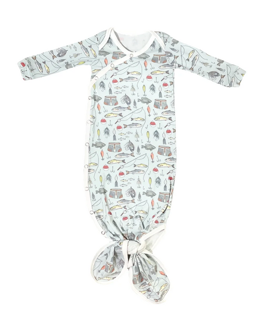 Trout Newborn Knotted Gown