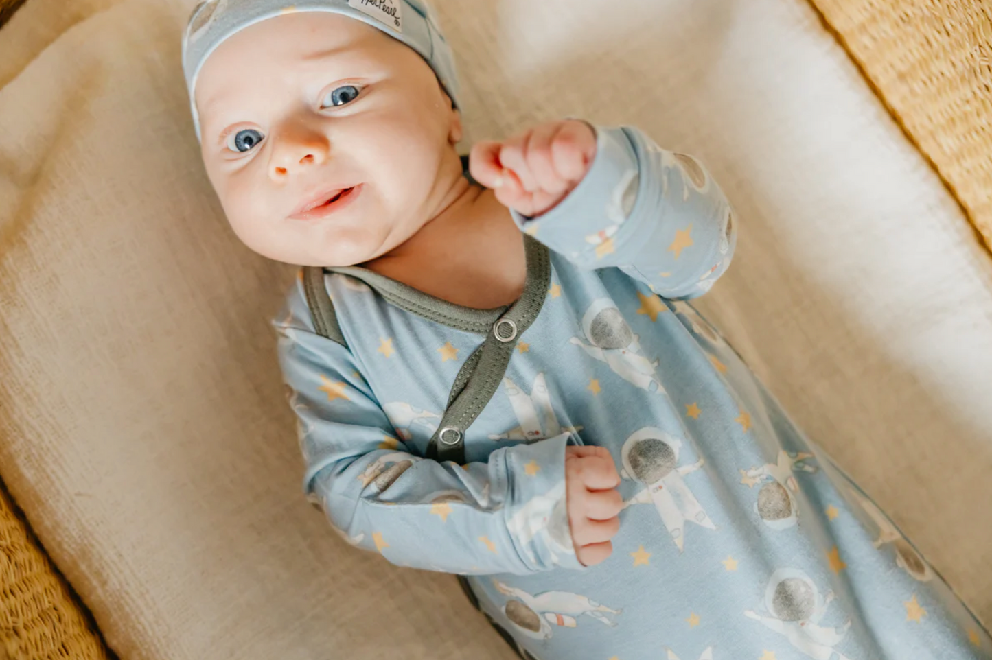 Neil Newborn Knotted Gown