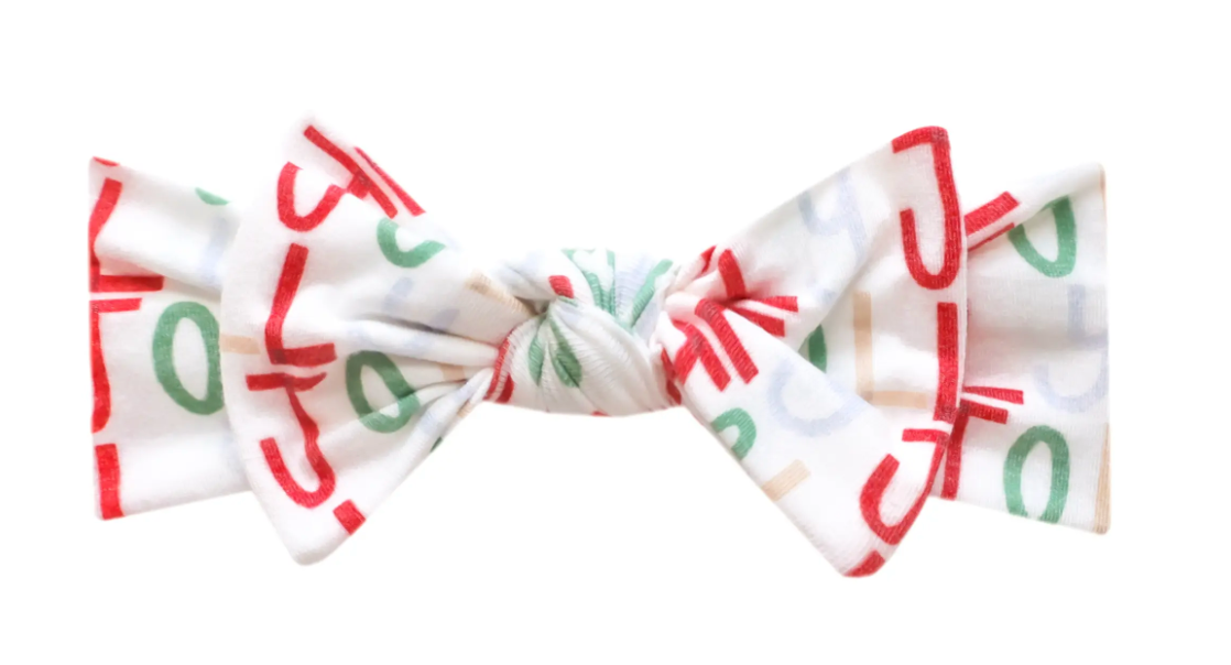 Jolly Knit Headband Bow