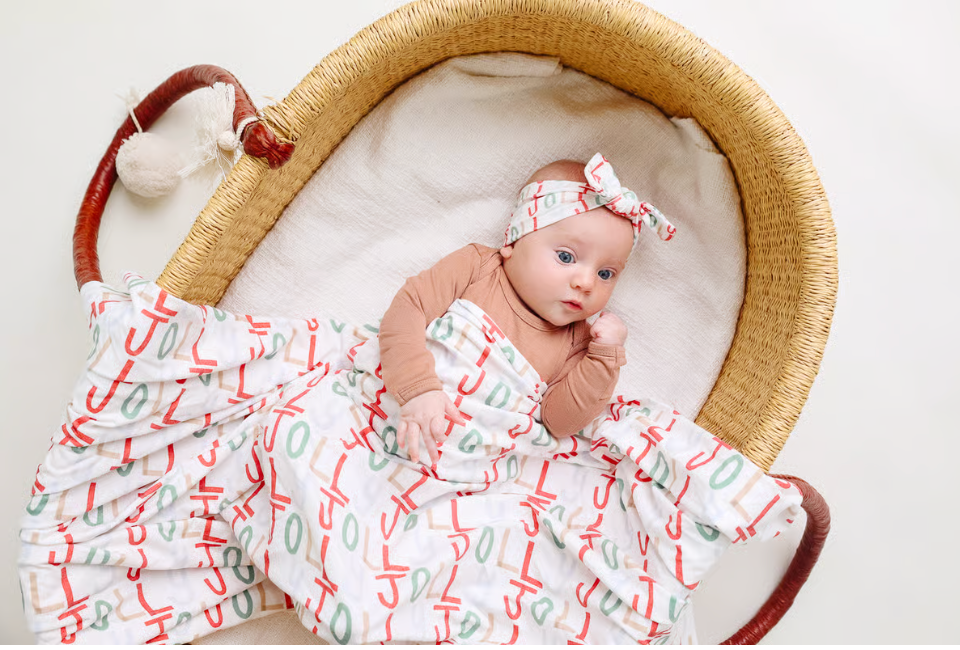 Jolly Knit Swaddle Blanket