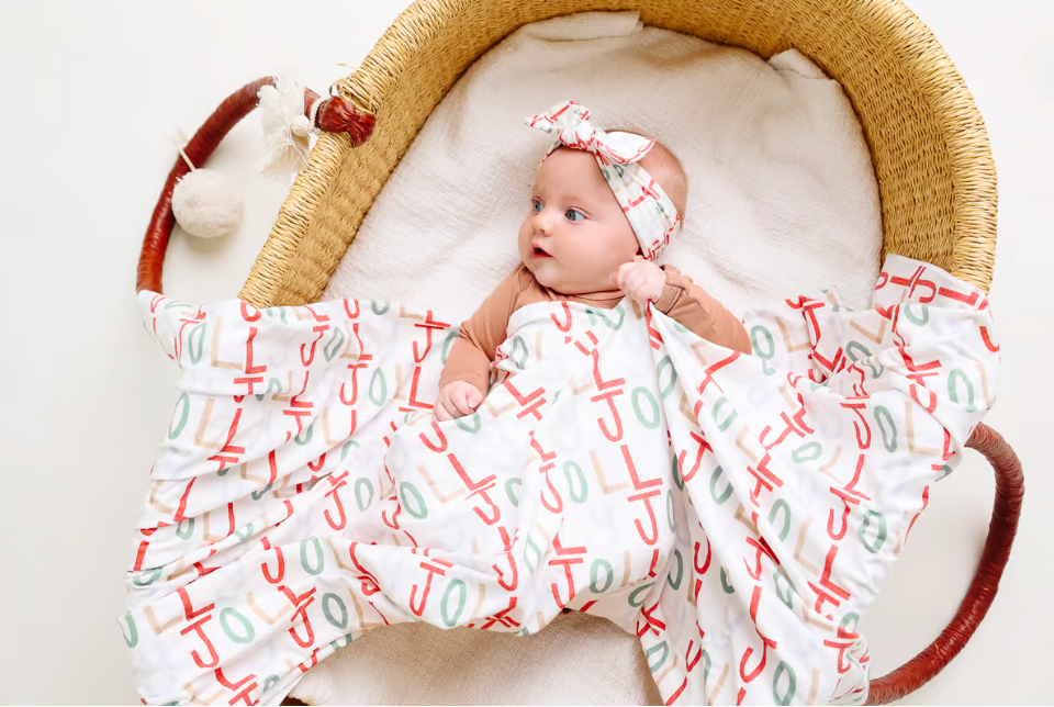 Jolly Knit Swaddle Blanket