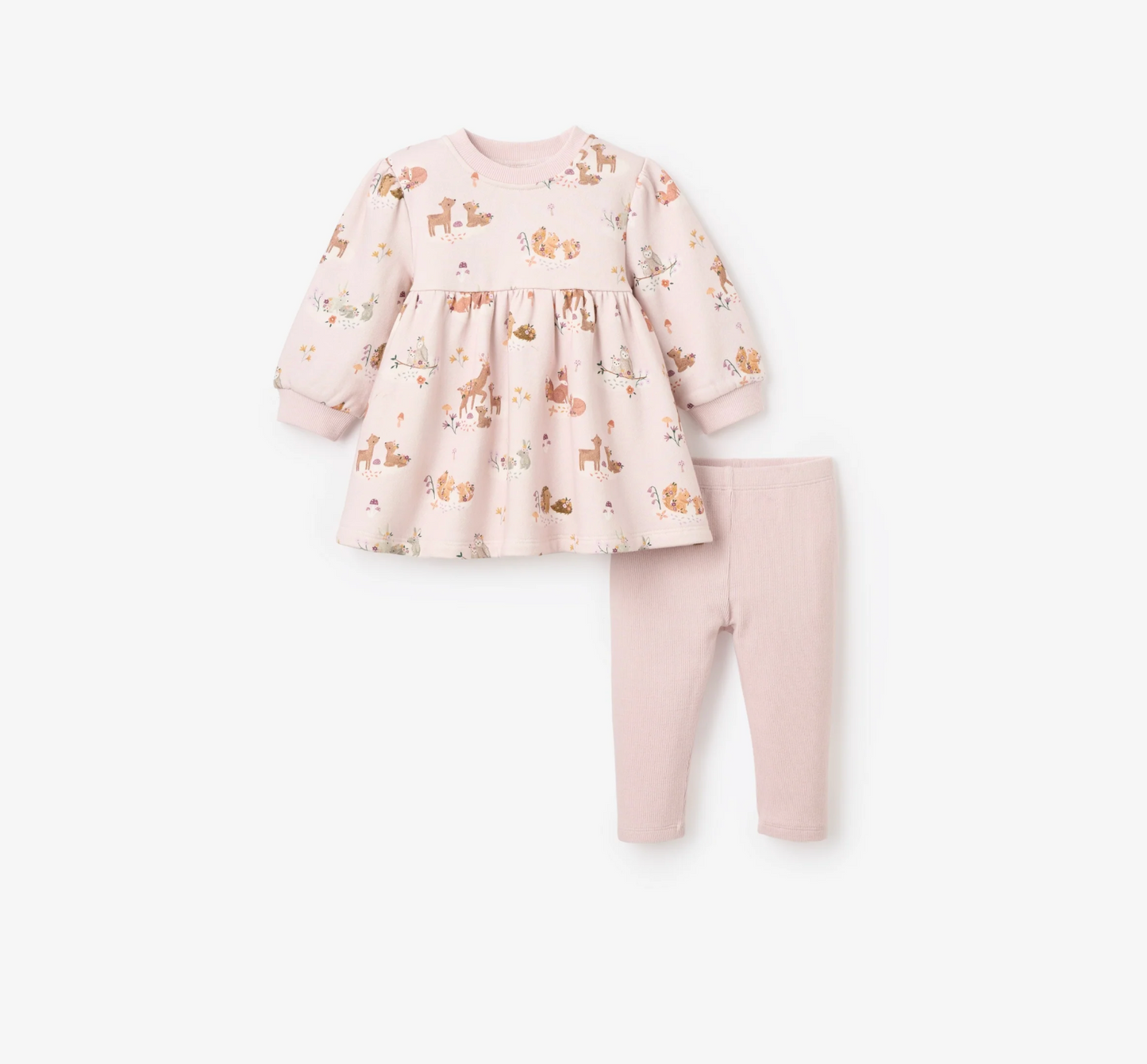 Forest Family Fleece Dress & Leggings