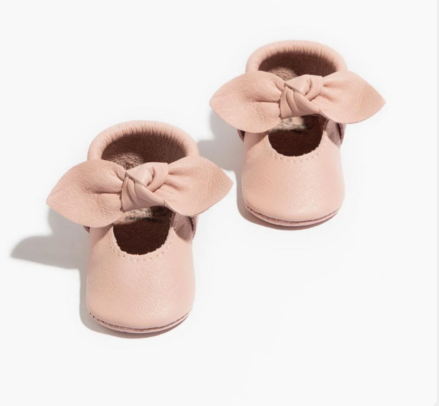 Blush Knotted Bow Moccasin