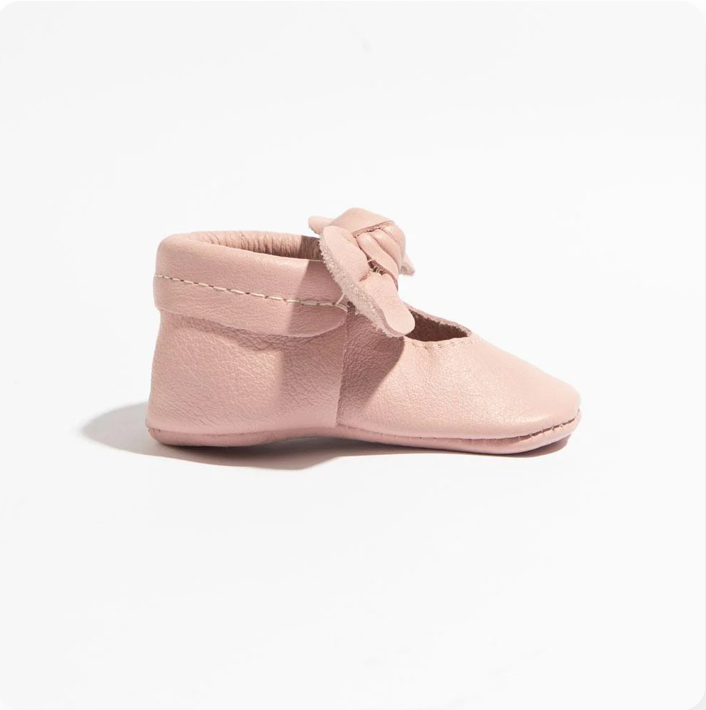 Blush Knotted Bow Moccasin