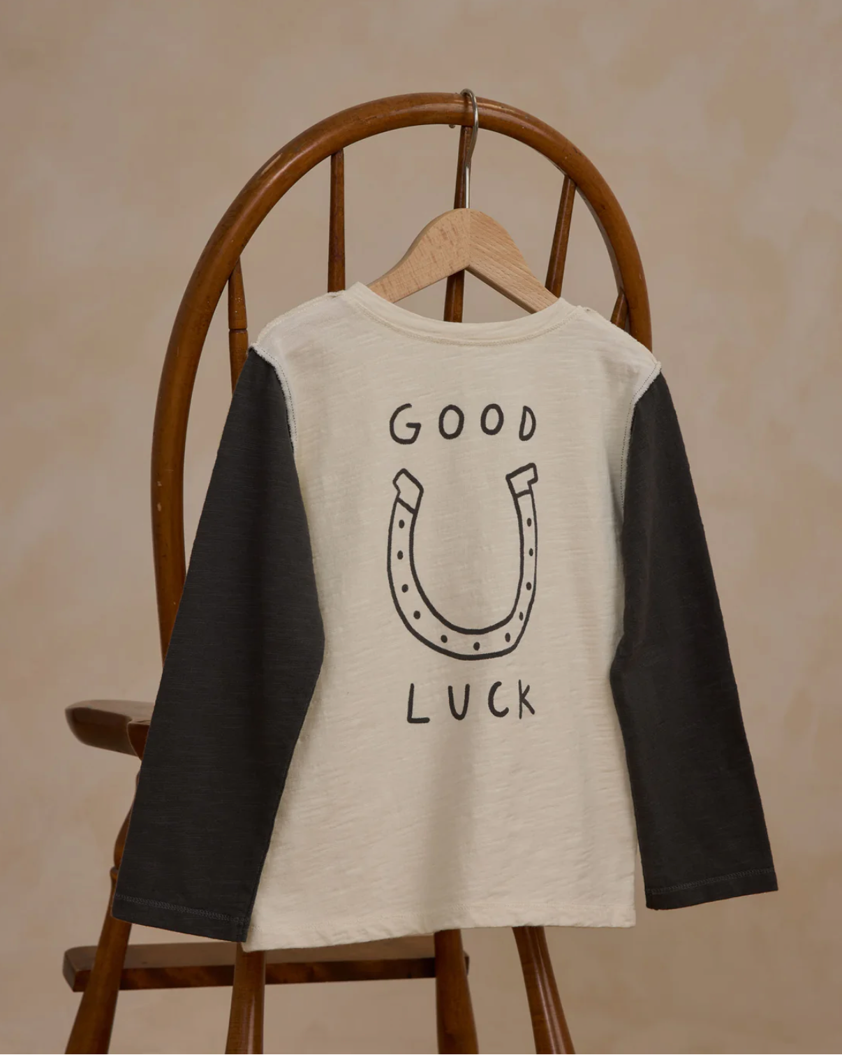 Henley LS Good Luck Tee