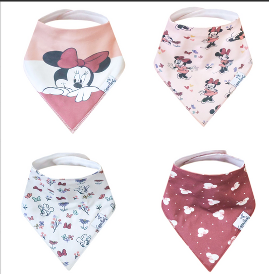 Minnie Mouse Bandana Bib Set