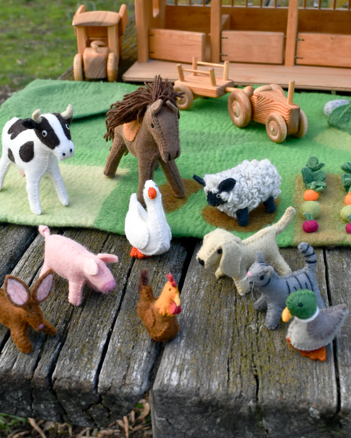 Felt Farm Animal Set