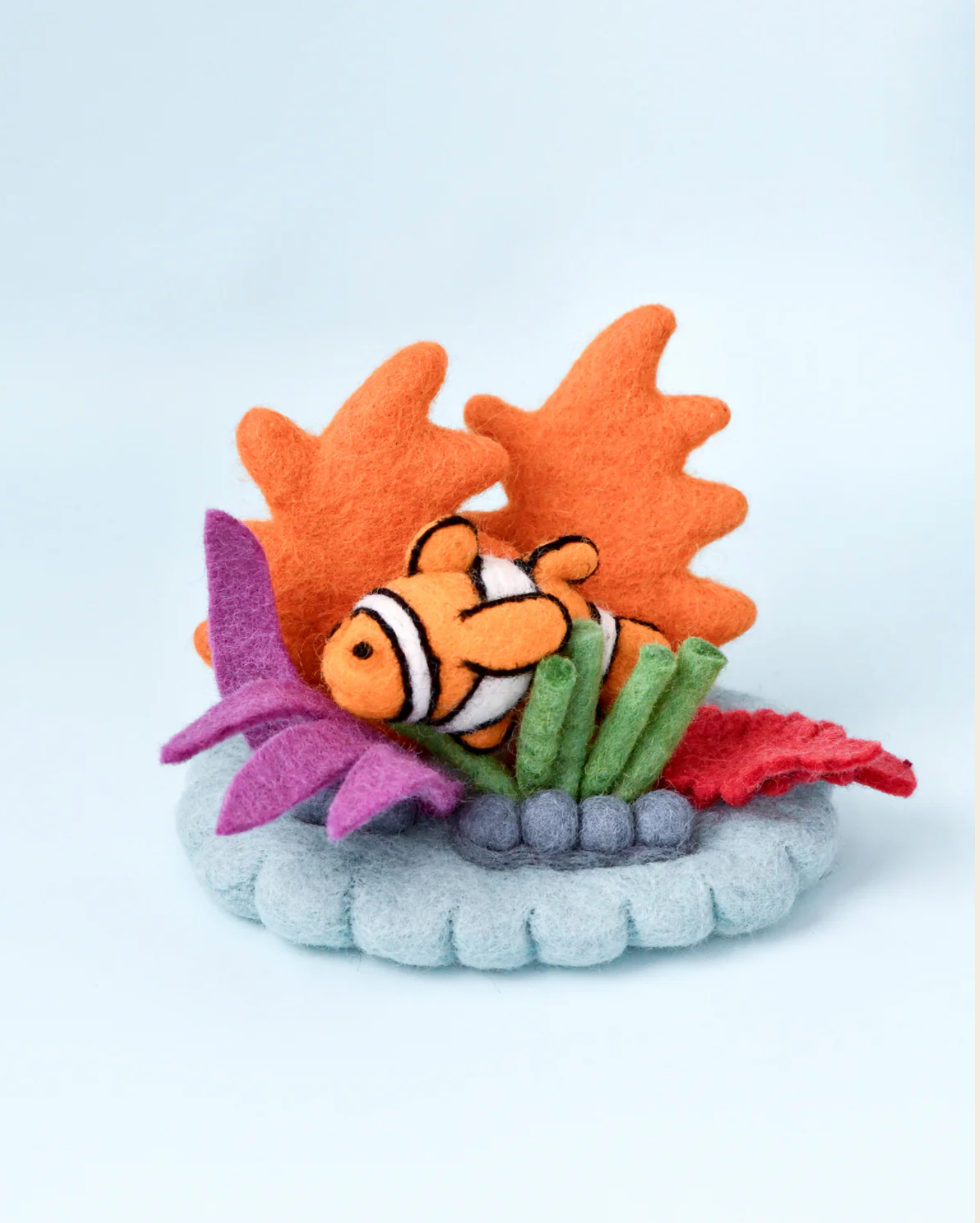 Felt Coral Reef with Clownfish