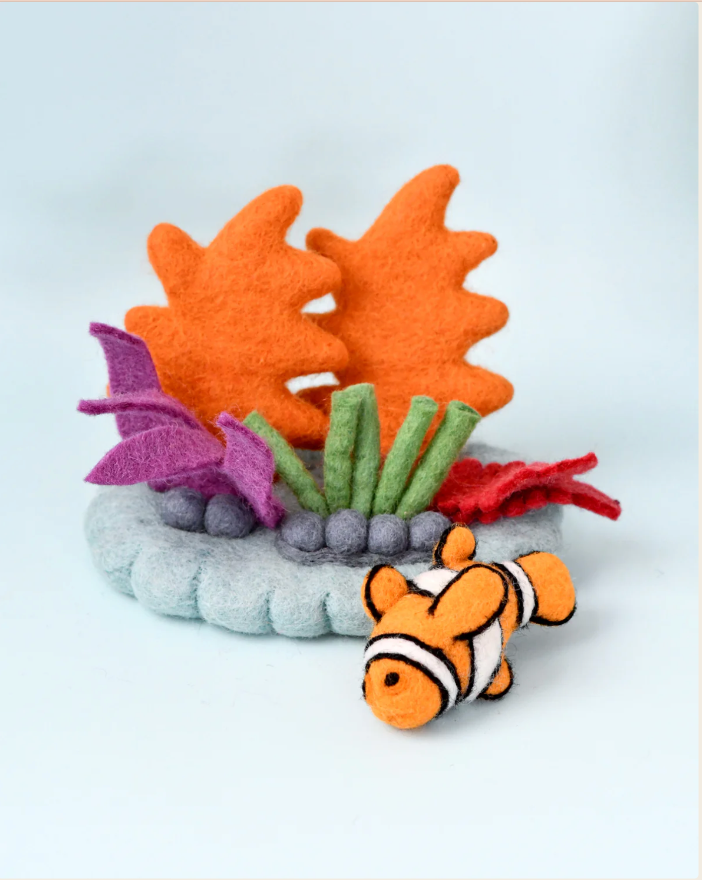 Felt Coral Reef with Clownfish