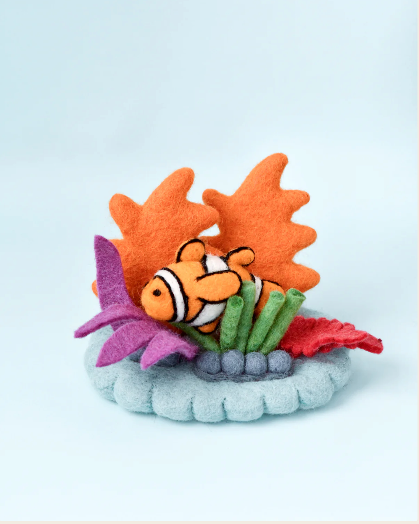 Felt Coral Reef with Clownfish