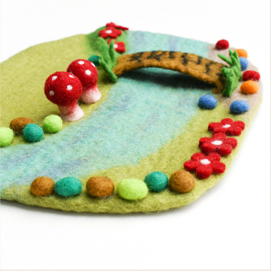 Fairy River and Bridge Play Mat