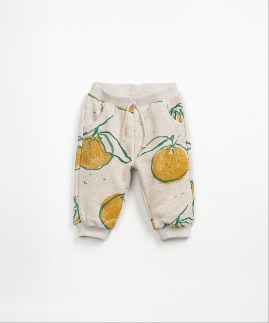 Printed Orange & Leaf Pants