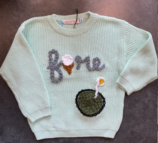 "FORE" Golf-Themed Birthday Sweater