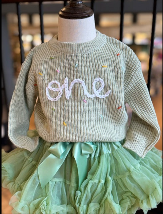"One" Birthday Sweater
