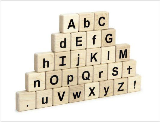 Double-Sided Alphabet Tiles