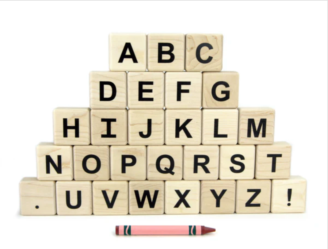 Double-Sided Alphabet Tiles